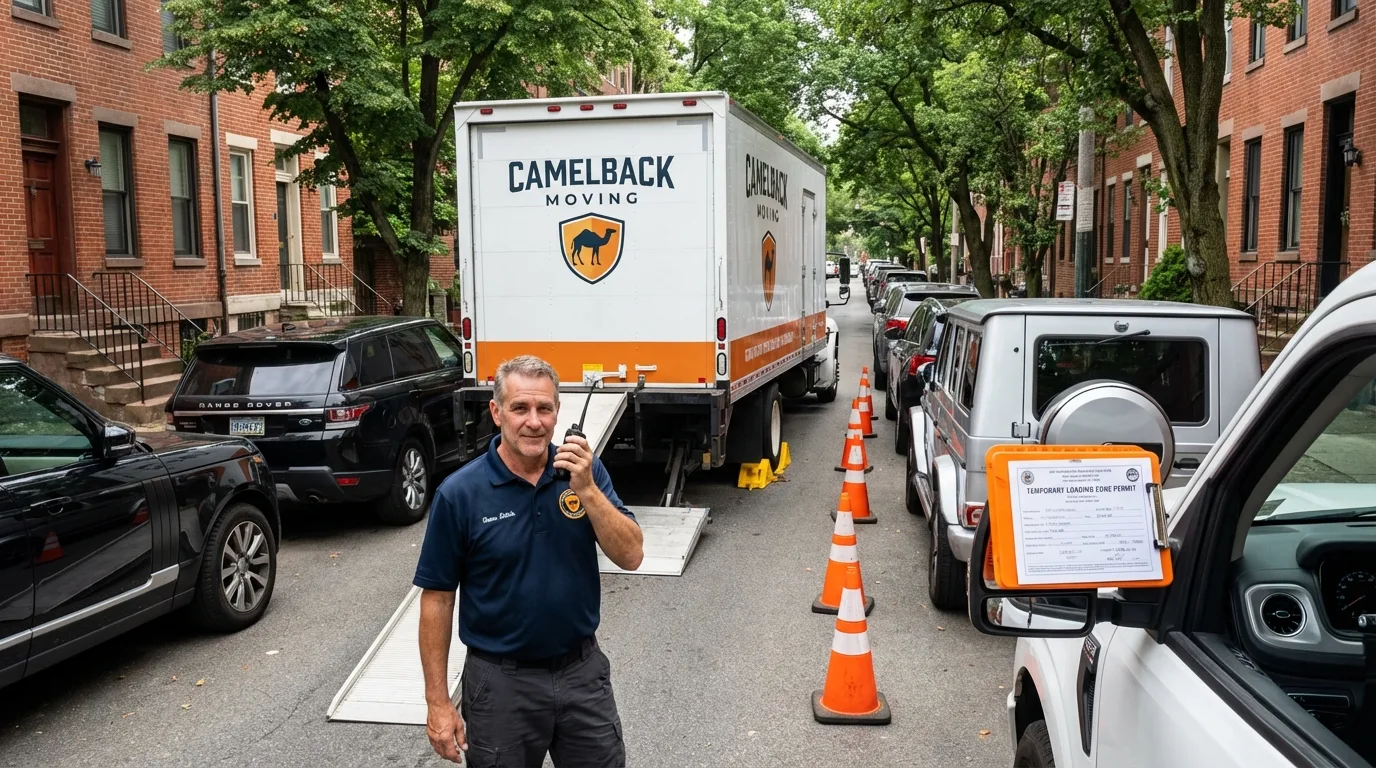City street loading permit setup in Ridge, NY