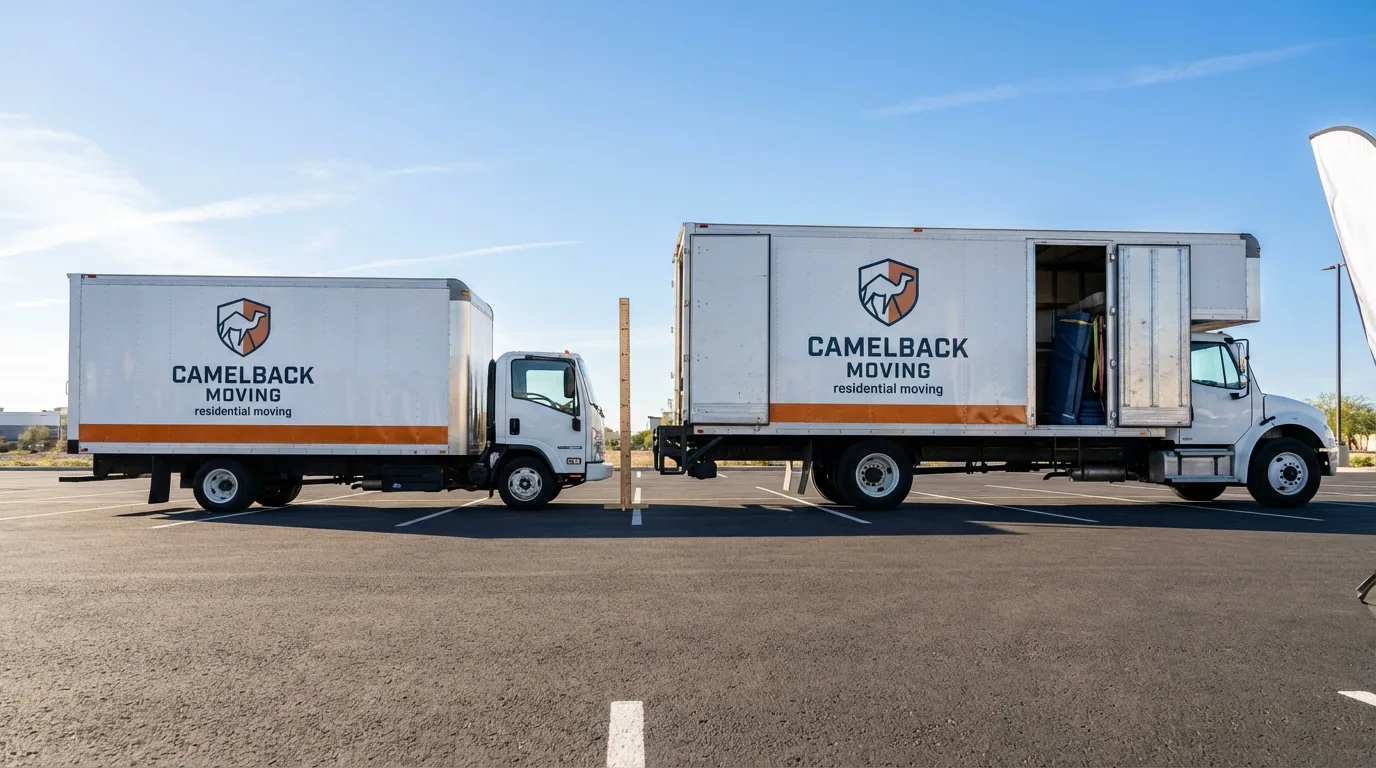 Moving truck size capacity guide in Ridge